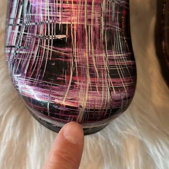 DANSKO leather clog shiny purple crosshatch Size 37 US 6.5 nursing comfort - Picture 11 of 14